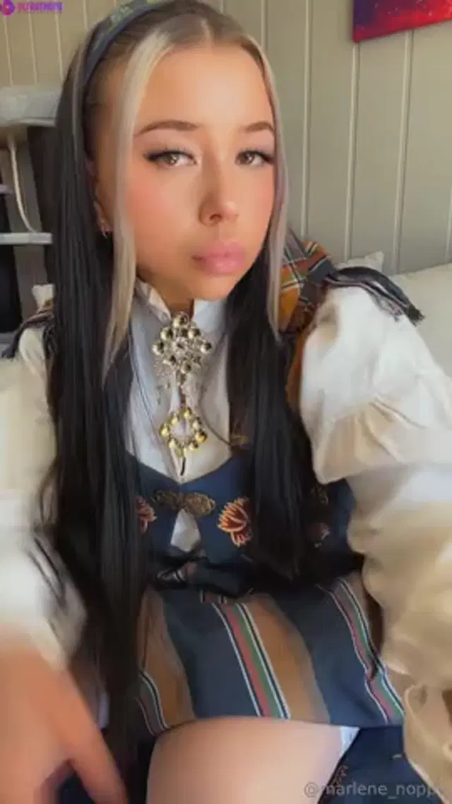 Norwgiean Bunad Dildo Fucking