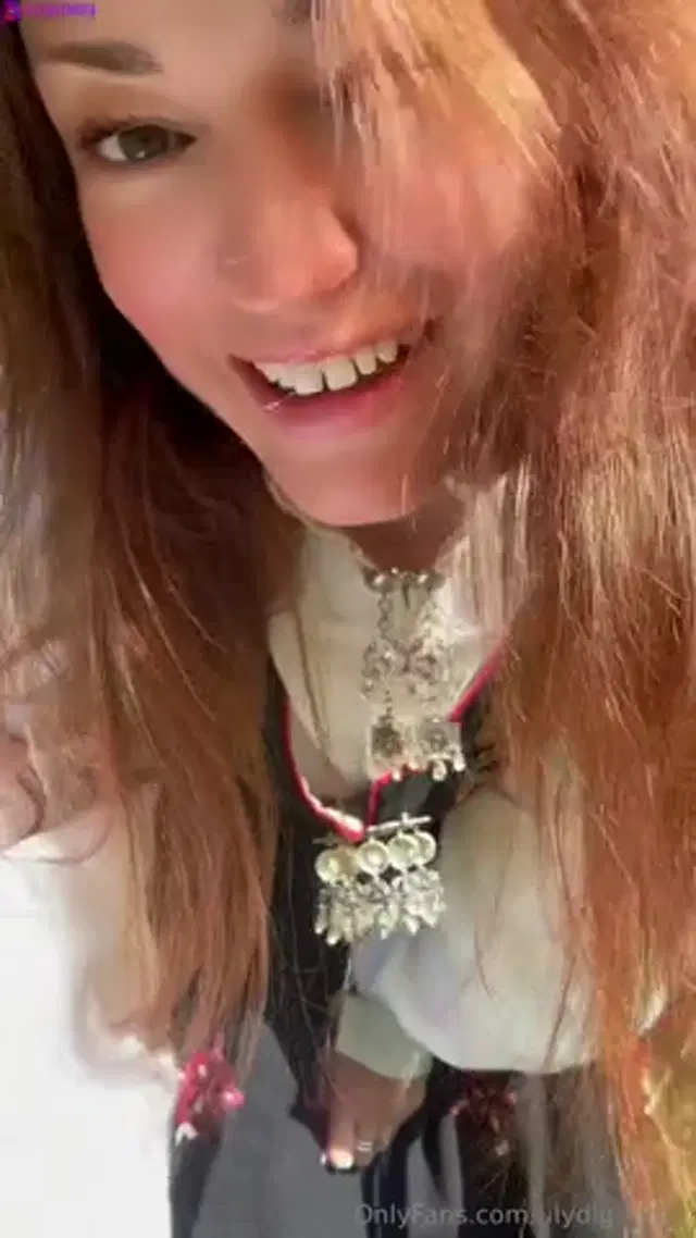Norwegian Bunad Brunette Uses Dildo Outside