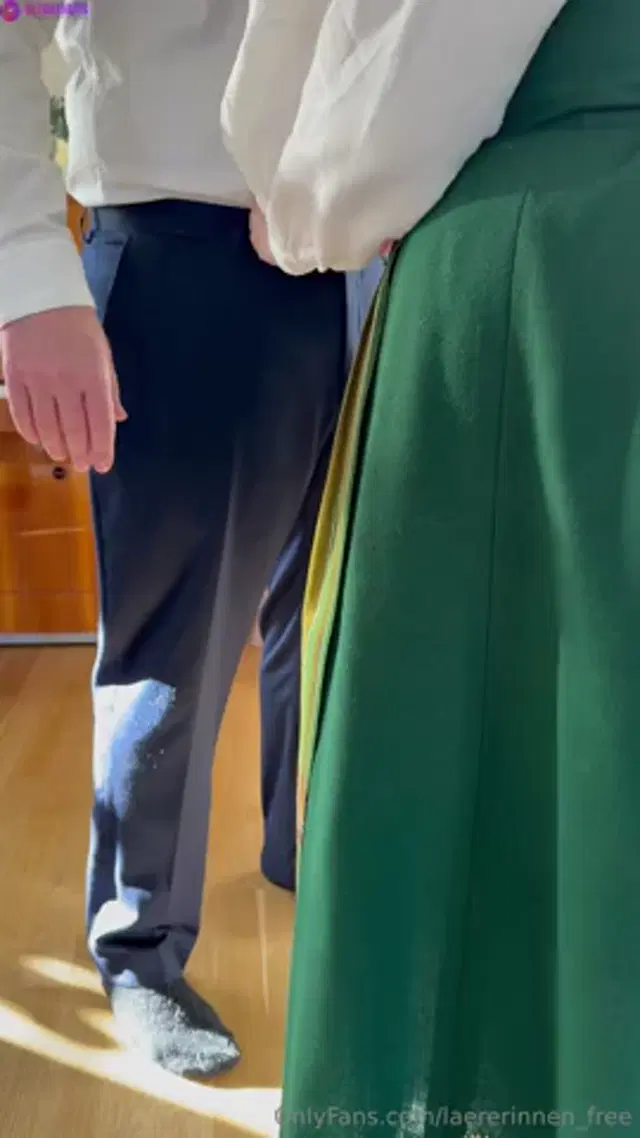 Norwegian Green Bunad Blowjob
