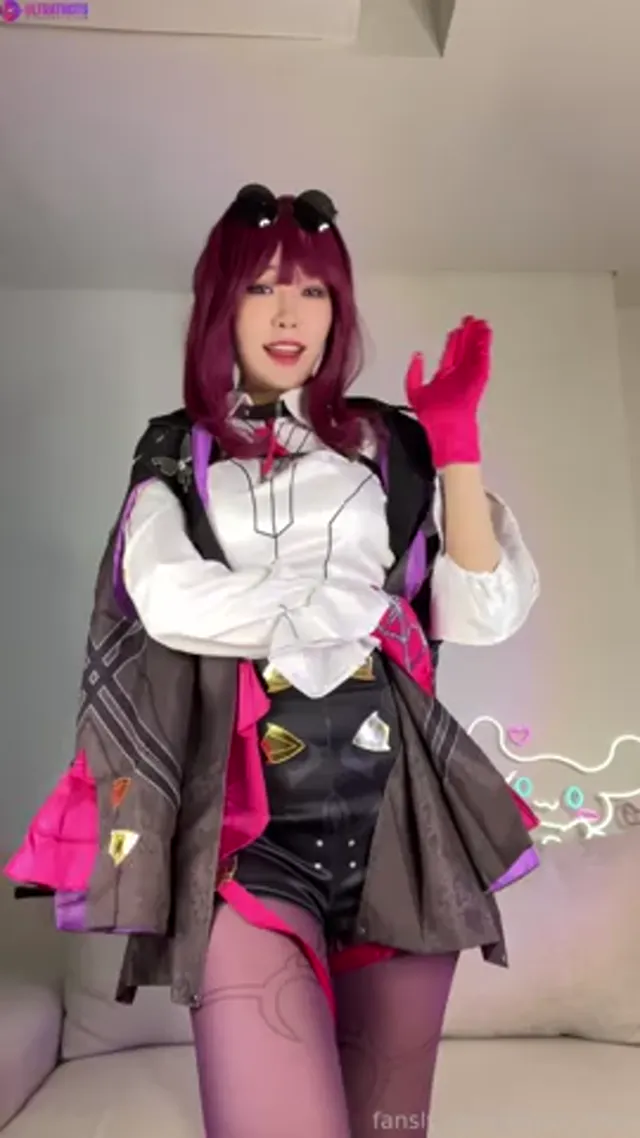 Meriol Chan Rides Dildo In Steampunk Costume