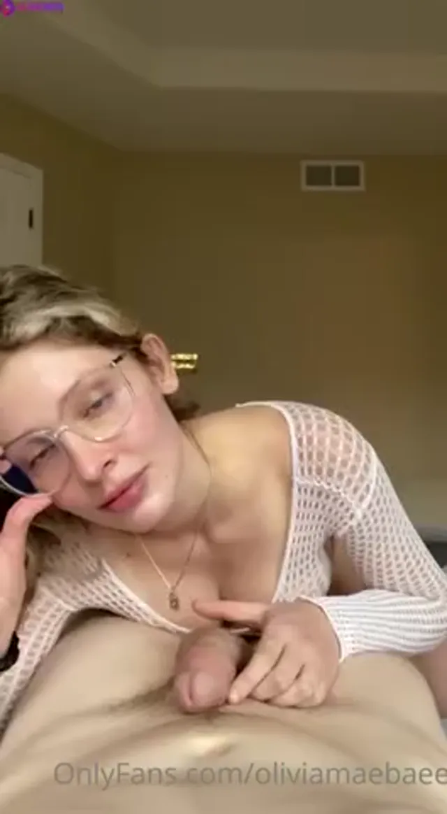 OliviaMaeBae Giving Blowjob And Getting Facial Cumshot