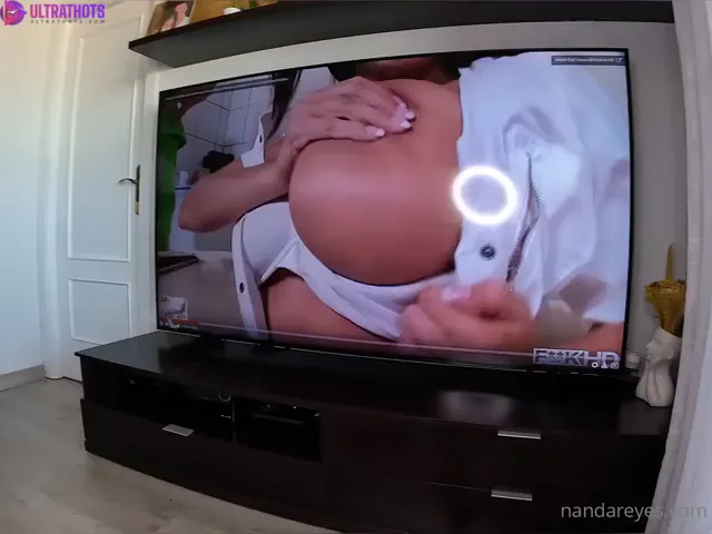 Nanda Reyes Giving Blowjob with Huge Cumshot on Big Titties