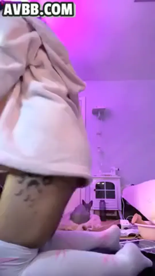 Bigcatmia Fucks Pussy With Dildo