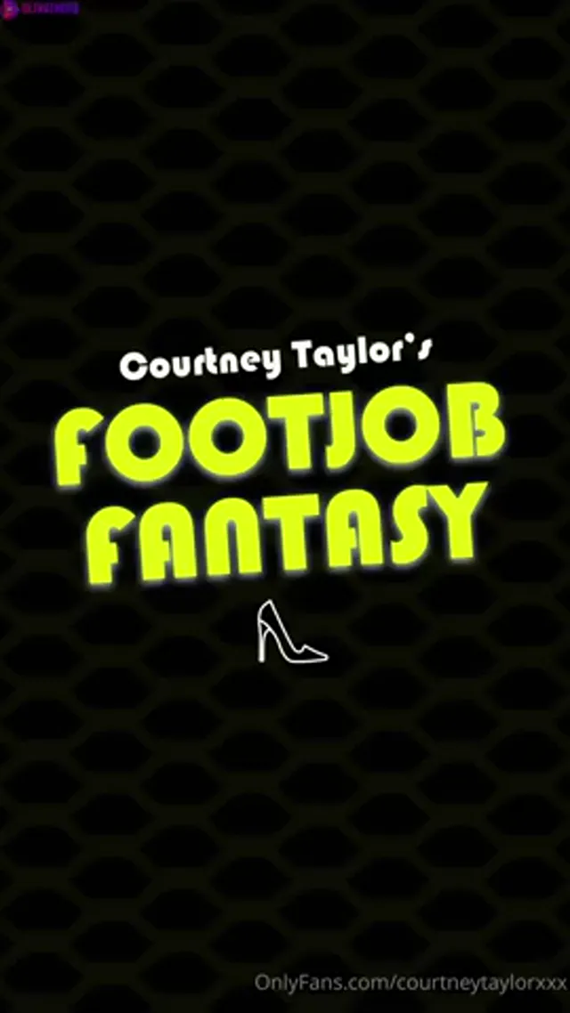 Courtney Taylor Giving Footjob on Big Dildo