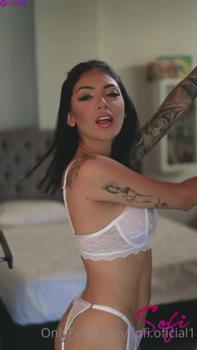 Sofi Oficial1 Teasing In White Lingerie