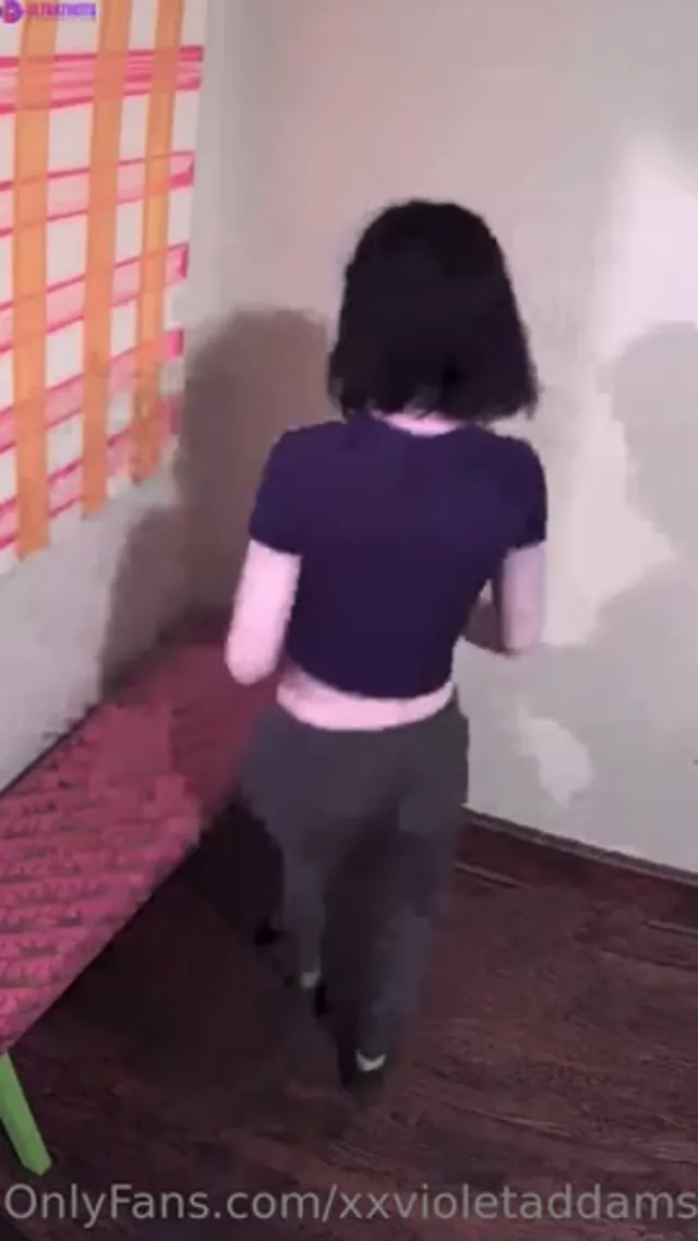 Violet Addams Changing Dress