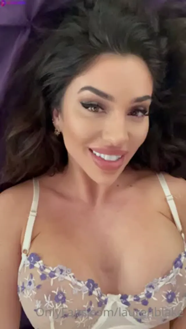Lauren Blake Teasing In Sexy Lingerie