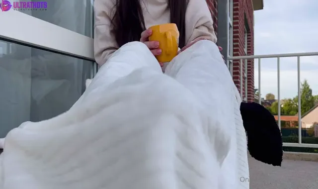 Myla Feet On The Balcony