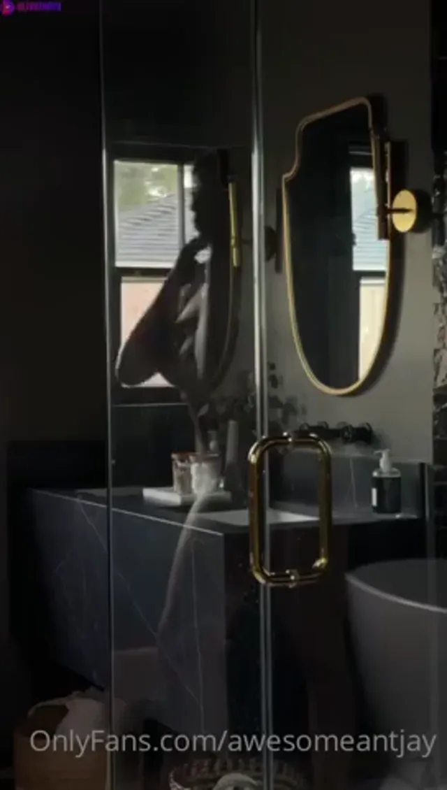 Antje Utgaard Mirror Play In The Bathroom