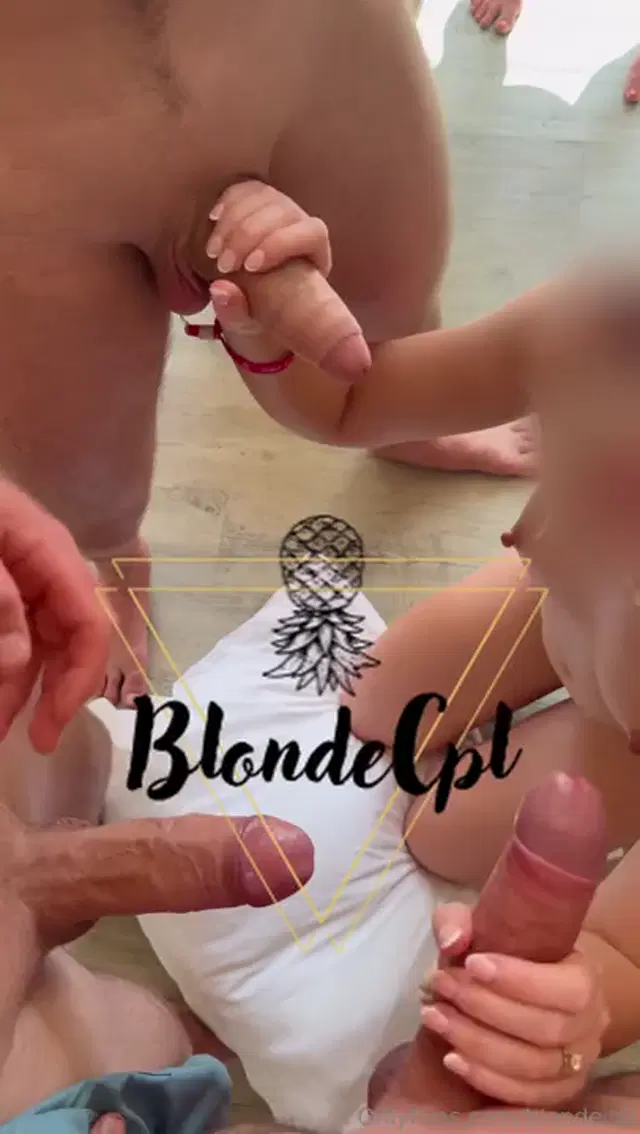 BlondeCpl aka blondecpl – 10-14-2025 OnlyFans Video – Watch me suck off three cocks pleasure