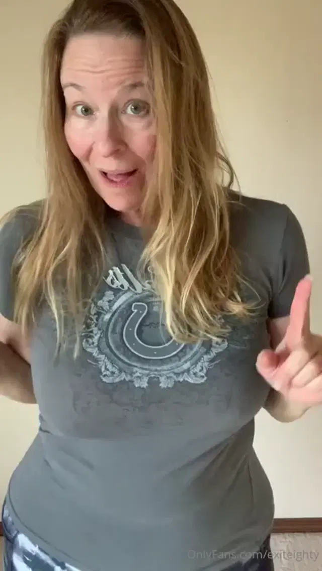 Exit Eighty aka exiteighty – 09-22-2024 OnlyFans Video – Yay!! The Colts won! Jumping for joy!!