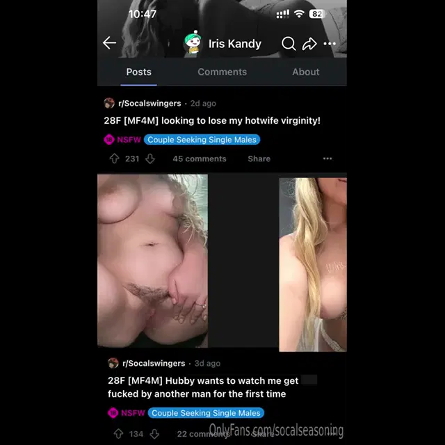 SoCalSeasoning aka socalseasoning – 05-05-2025 OnlyFans Video – COMING SOON! Taking Iris’ Hotwife VirginityA little over a year ago I was browsing Reddit
