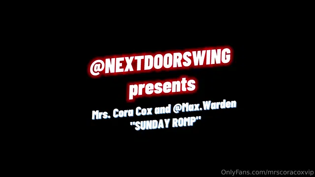 Mrs. Cora Cox VIP aka mrscoracoxvip – 09-22-2025 OnlyFans Video – A little something for you tomorrow!