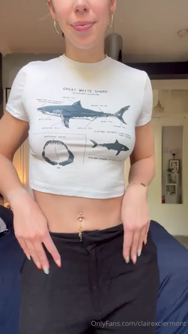 Claire Clermont aka clairexclermont – 08-19-2025 OnlyFans Video – You know Im always gonna love sharks