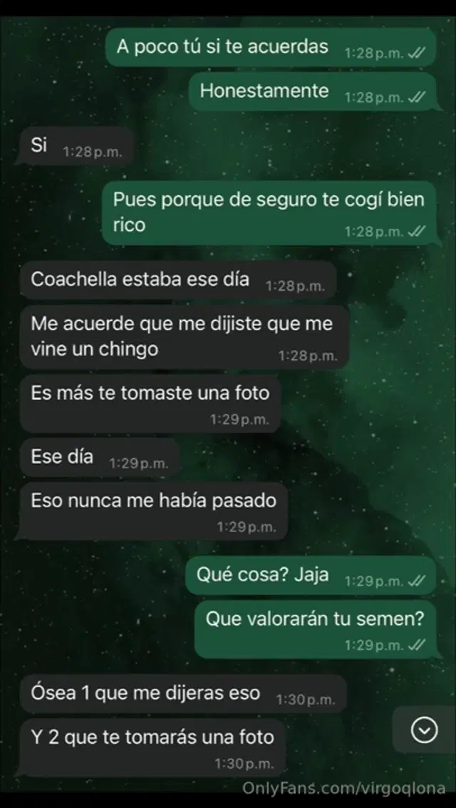 Virgo Qlona aka virgoqlona – 06-04-2025 OnlyFans Video – Ayer me escribi un chavo con el que cog hace aosLe acept una date y se