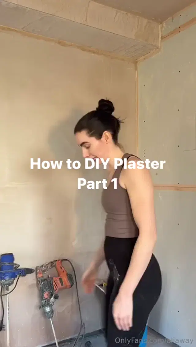 Ali Away aka aliaway – 04-23-2024 OnlyFans Video – Who wants to learn how to plaster with me Part 1 of an as yet