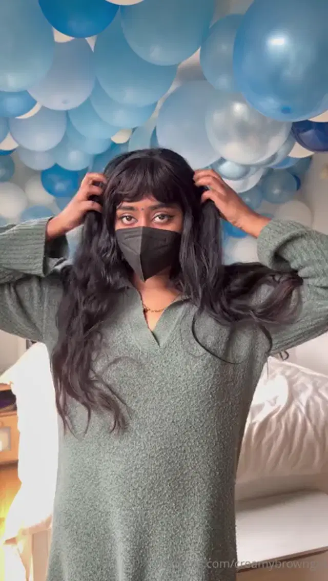 CreamyBrownGirl aka creamybrowngirl – 04-14-2026 OnlyFans Video – Honestly love these balloons how long should I keep them for