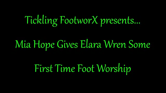 Tickling FootworX – Mia Hope Give Elara Wren Some First Time Foot Worship