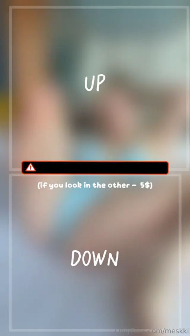 Meskki aka meskki – 06-30-2026 OnlyFans Video – UP or DOWNYour eyes are only allowed to stay there